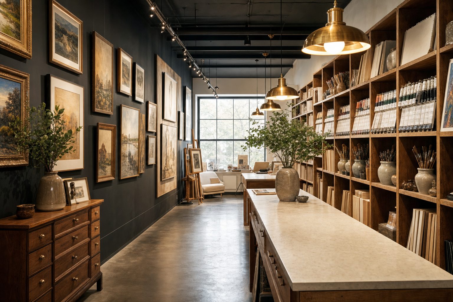 Intérieur de la boutique CadreXpert à Châteauguay